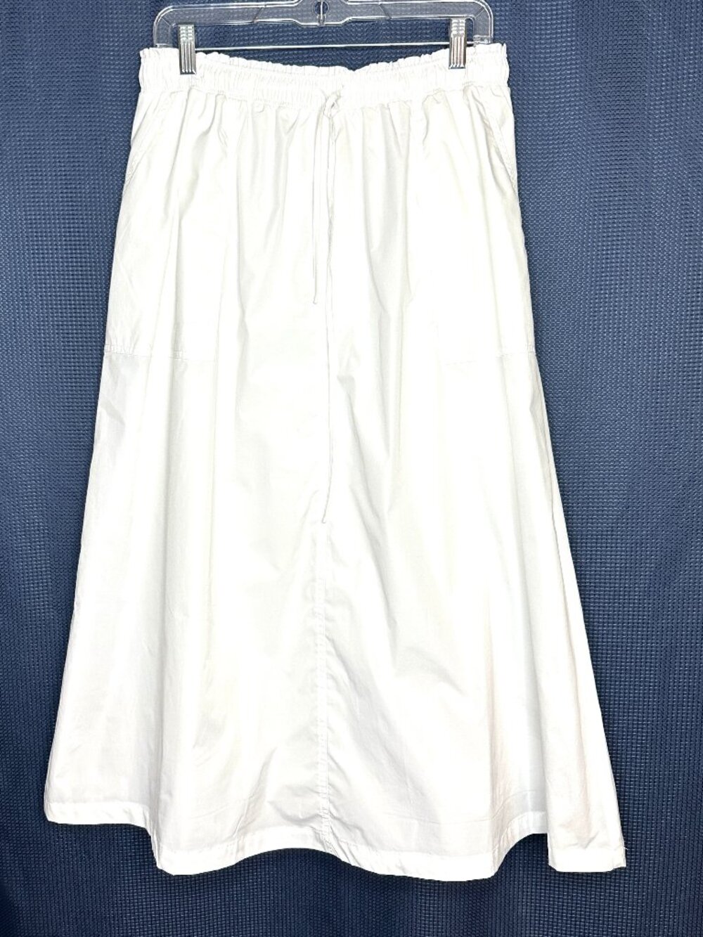 Melloday White A-Line Lined Elastic Waist Skirt, SZ X-Large Outdoor Beach Resort